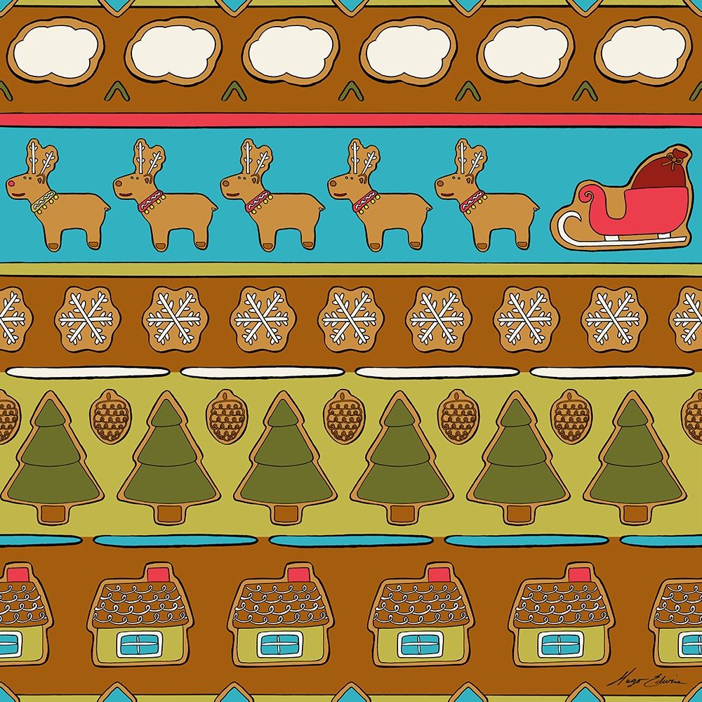 Christmas Cookie Sweater II art print by Hugo Edwins for $57.95 CAD