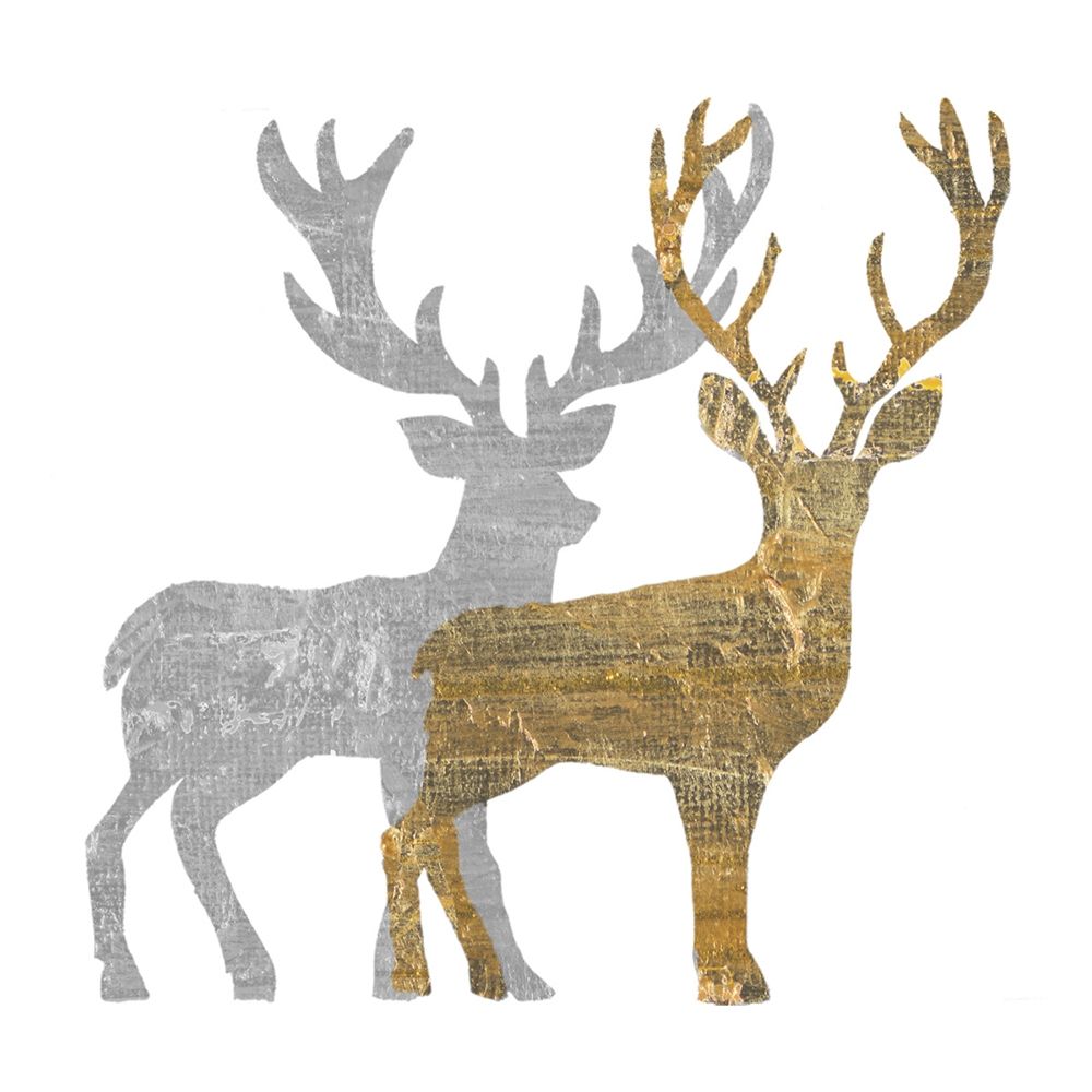 Two Holiday Deer art print by Patricia Pinto for $57.95 CAD
