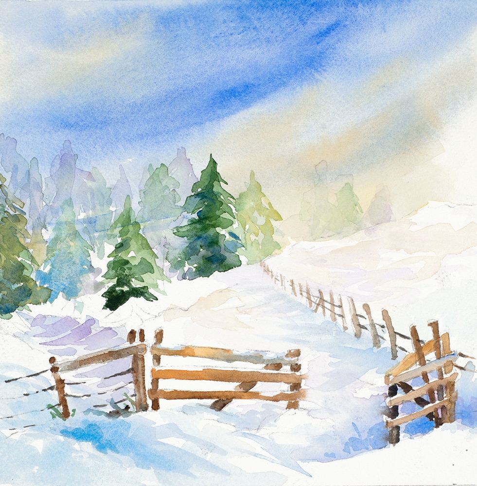 Snowy Serenity I art print by Lanie Loreth for $57.95 CAD
