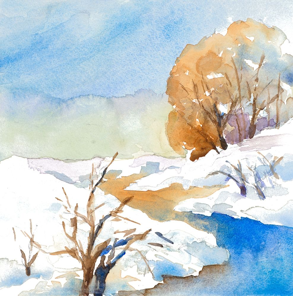 Snowy Serenity II art print by Lanie Loreth for $57.95 CAD