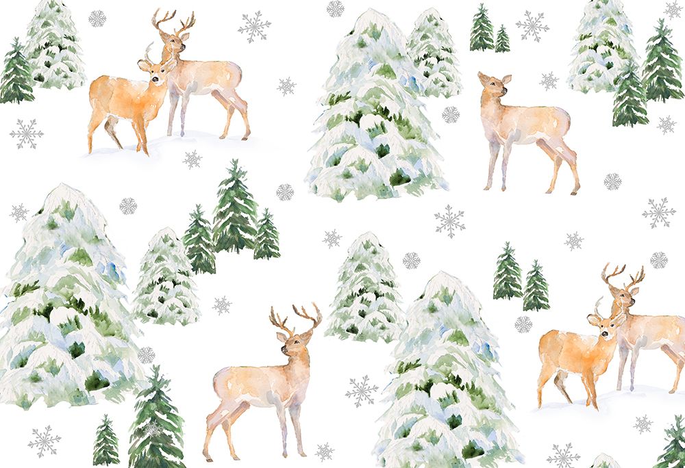 Deer In Pine Forest art print by Lanie Loreth for $57.95 CAD