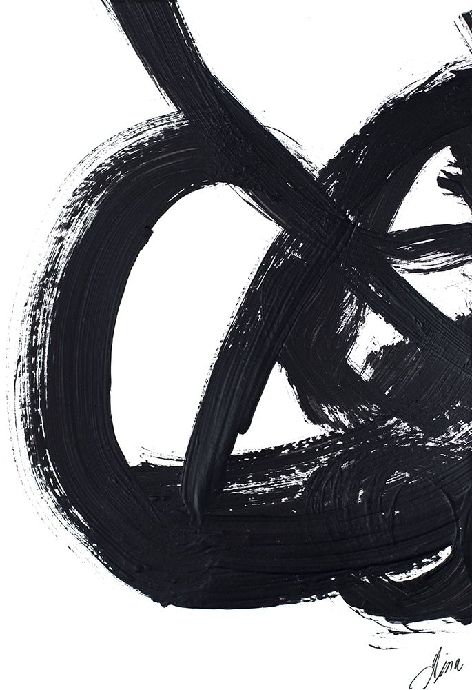 Noir Strokes III art print by Gina Ritter for $57.95 CAD