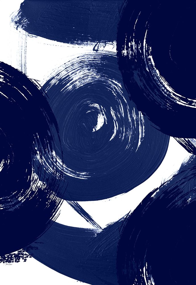 Indigo Swirl art print by Gina Ritter for $57.95 CAD