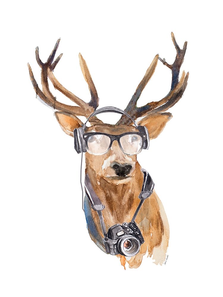 Tourist Deer art print by Lanie Loreth for $57.95 CAD
