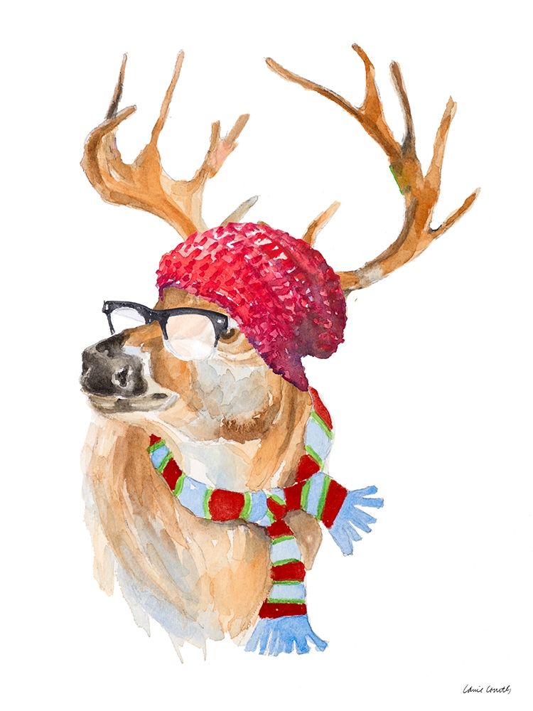 Winter Fun Deer art print by Lanie Loreth for $57.95 CAD