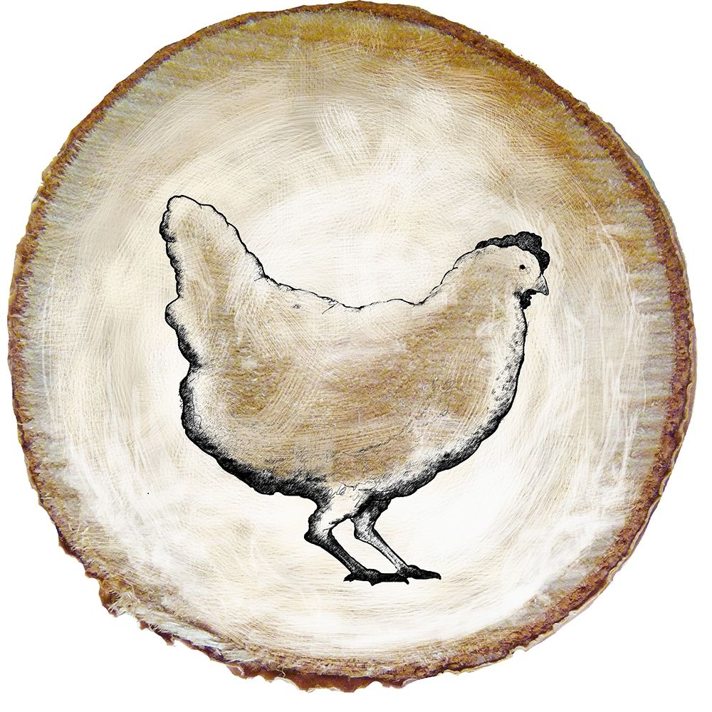 Barnyard Coop Circle IV art print by Diannart for $57.95 CAD