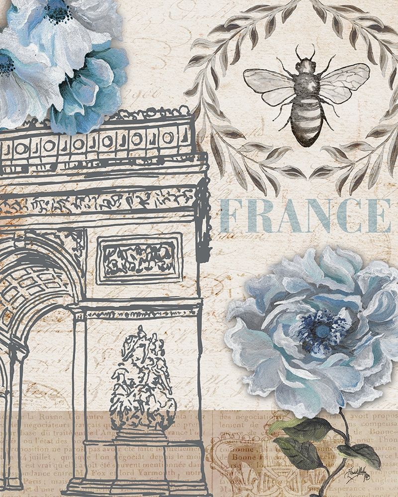 Paris Bee II art print by Elizabeth Medley for $57.95 CAD