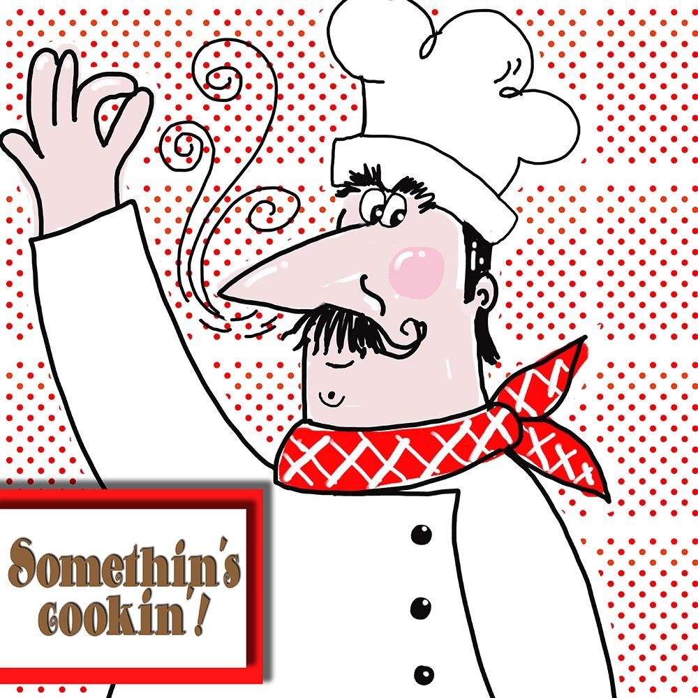 Bon Appetit Chef II art print by Deidre Mosher for $57.95 CAD