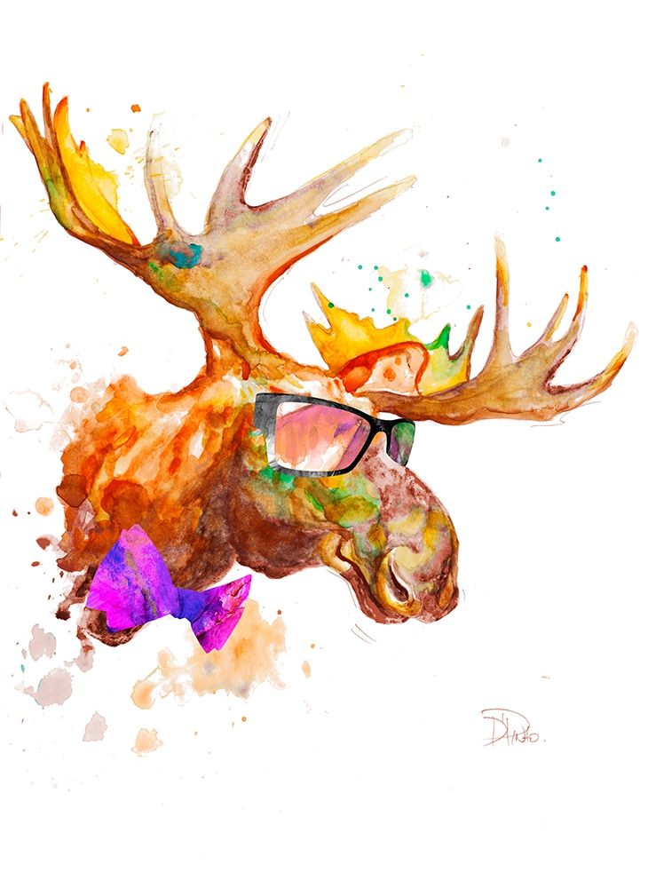 Cool Moose art print by Patricia Pinto for $57.95 CAD