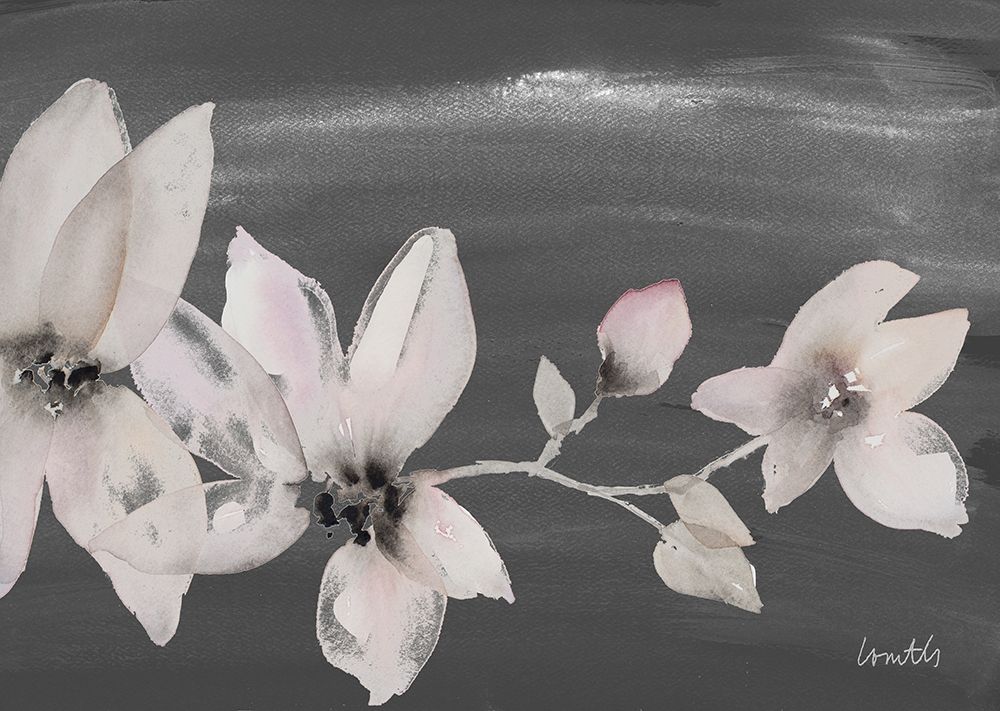 Blooming Whispers on Chalkboard I art print by Lanie Loreth for $57.95 CAD