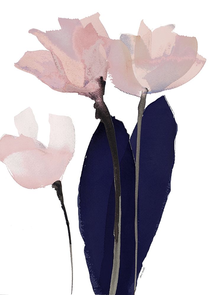Triple Navy Whisper I art print by Lanie Loreth for $57.95 CAD