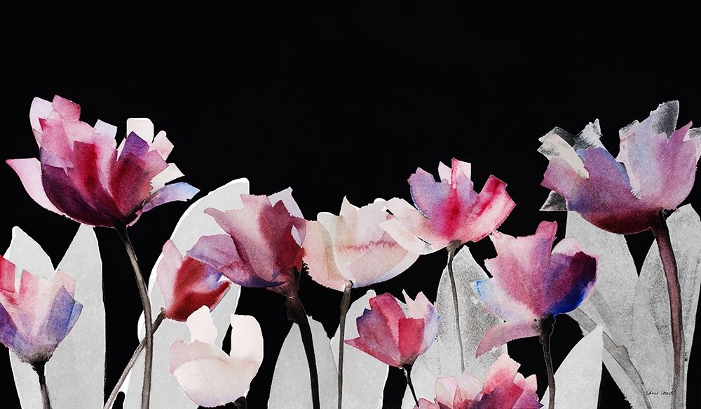 Triple Whisper Panel on Black art print by Lanie Loreth for $57.95 CAD