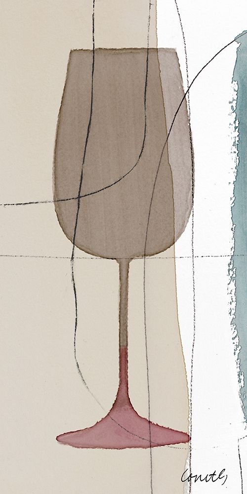 Glass Of Wine I art print by Lanie Loreth for $57.95 CAD