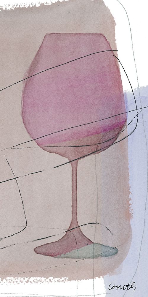 Glass Of Wine II art print by Lanie Loreth for $57.95 CAD