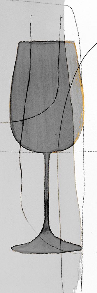Golden Wine Glass I art print by Lanie Loreth for $57.95 CAD