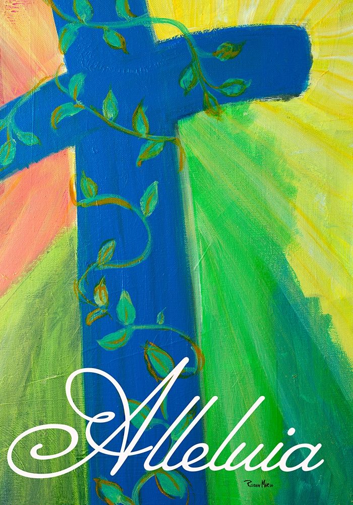 Alleluia Cross art print by Robin Maria for $57.95 CAD