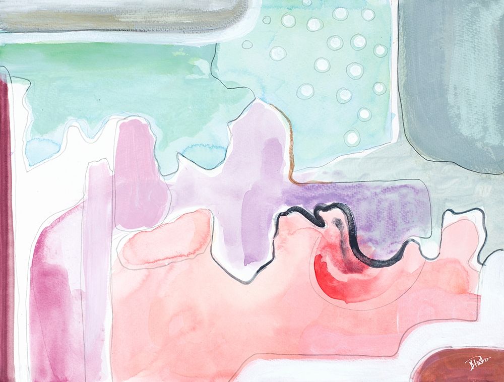 Pink Mountains art print by Patricia Pinto for $57.95 CAD