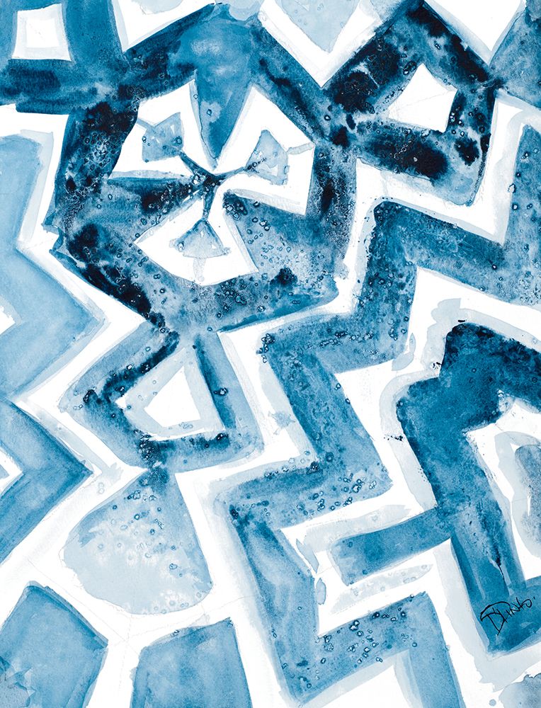 Navy Blue Pattern II art print by Patricia Pinto for $57.95 CAD
