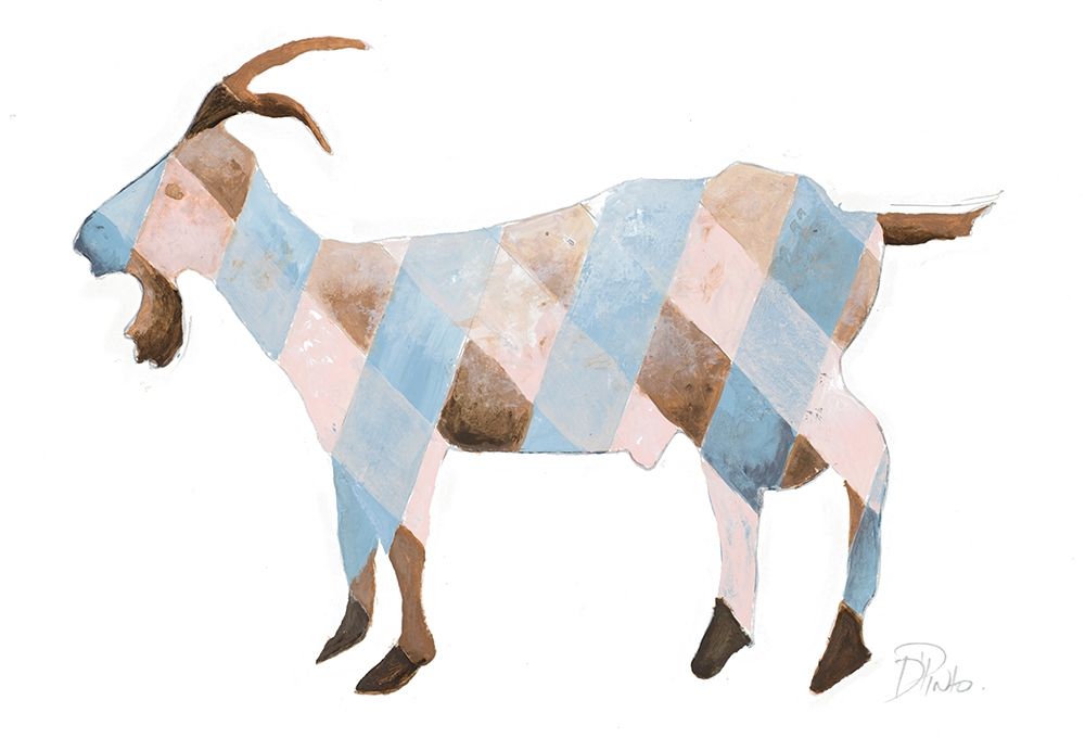 The Plaid Goat art print by Patricia Pinto for $57.95 CAD