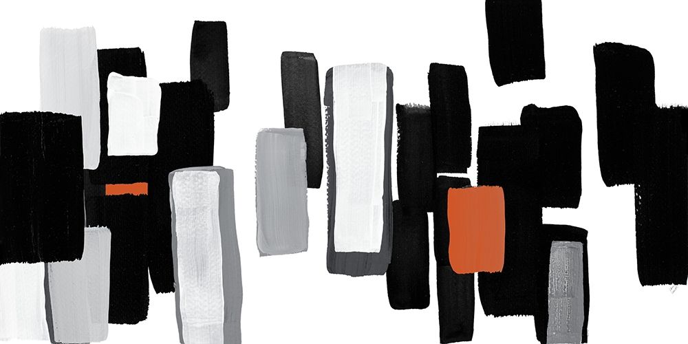 Modern Grooves with Orange I art print by Lanie Loreth for $57.95 CAD