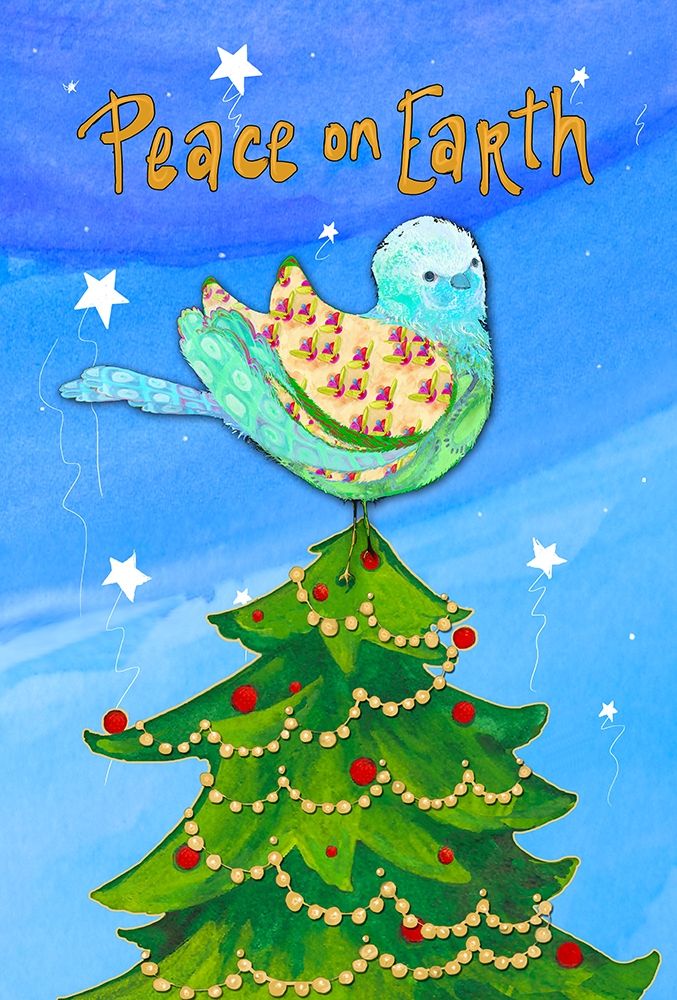 Peace on Earth Birds II art print by Diannart for $57.95 CAD