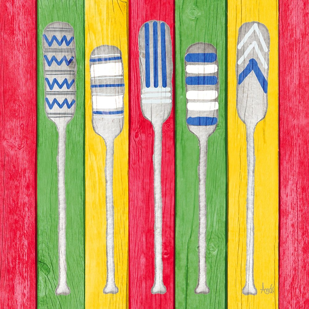 Oars on Tropical Board II art print by Andi Metz for $57.95 CAD