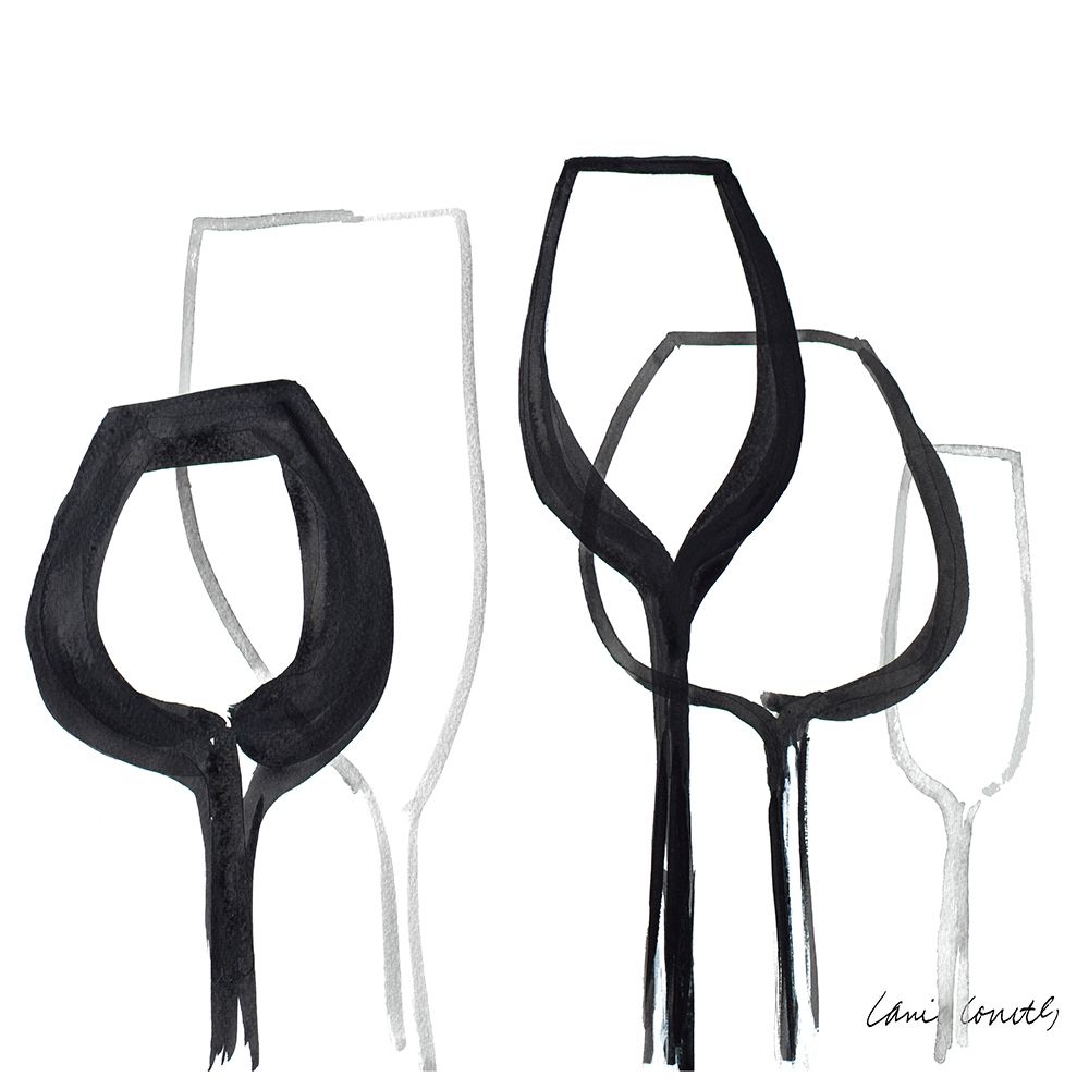 Wine Party Square II art print by Lanie Loreth for $57.95 CAD