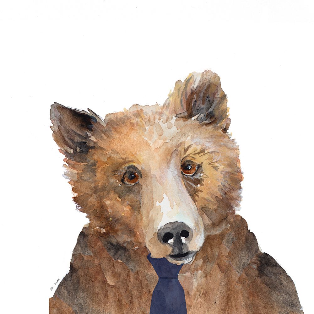 Business Bear Square art print by Lanie Loreth for $57.95 CAD