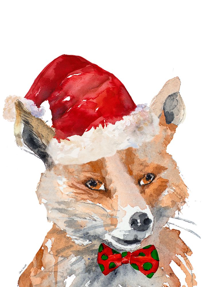 Christmas Fox art print by Lanie Loreth for $57.95 CAD