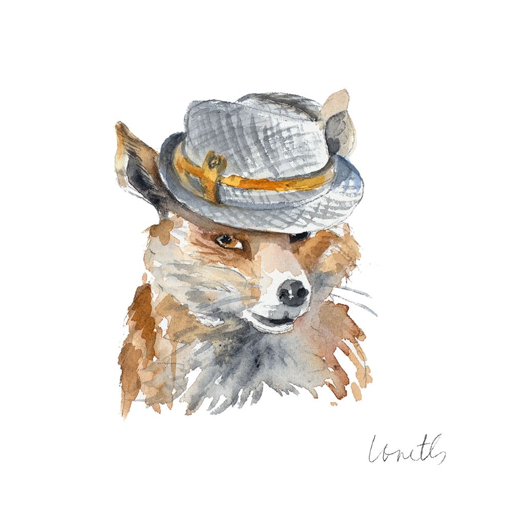 Fox with Hat art print by Lanie Loreth for $57.95 CAD