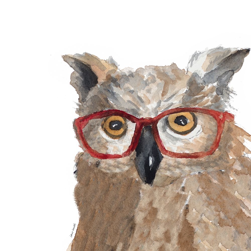 Wise Owl Square art print by Lanie Loreth for $57.95 CAD