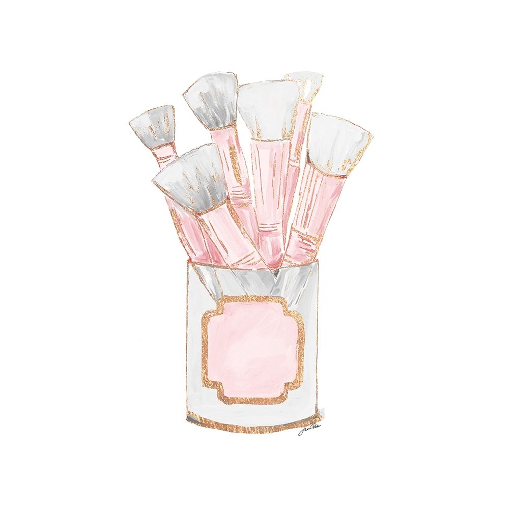 Makeup Brushes I art print by Gina Ritter for $57.95 CAD