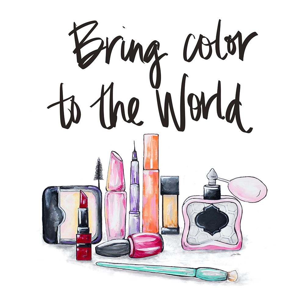Bring Color to the World Square art print by Gina Ritter for $57.95 CAD