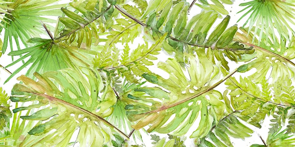 New Green Scattered Palms art print by Patricia Pinto for $57.95 CAD
