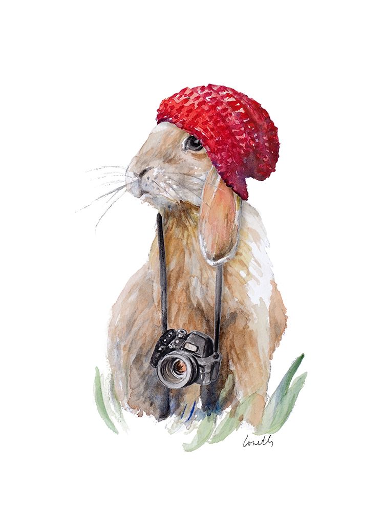 Modern Bunny I art print by Lanie Loreth for $57.95 CAD