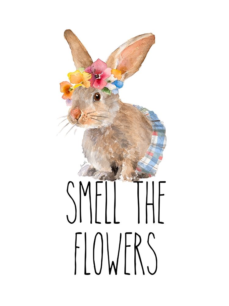 Inspired Trendy Bunnies I art print by Lanie Loreth for $57.95 CAD