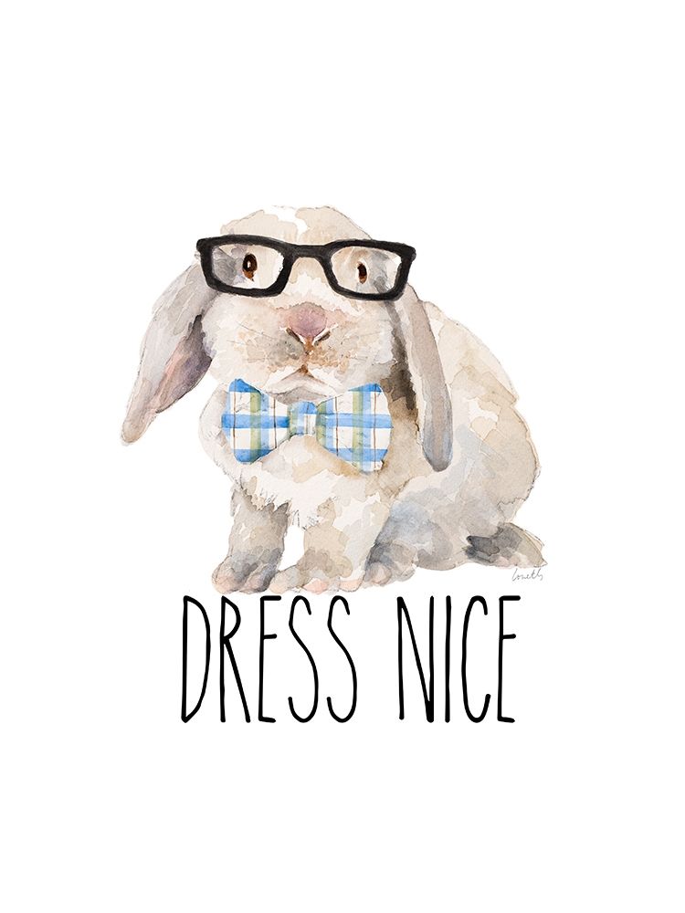 Inspired Trendy Bunnies III art print by Lanie Loreth for $57.95 CAD
