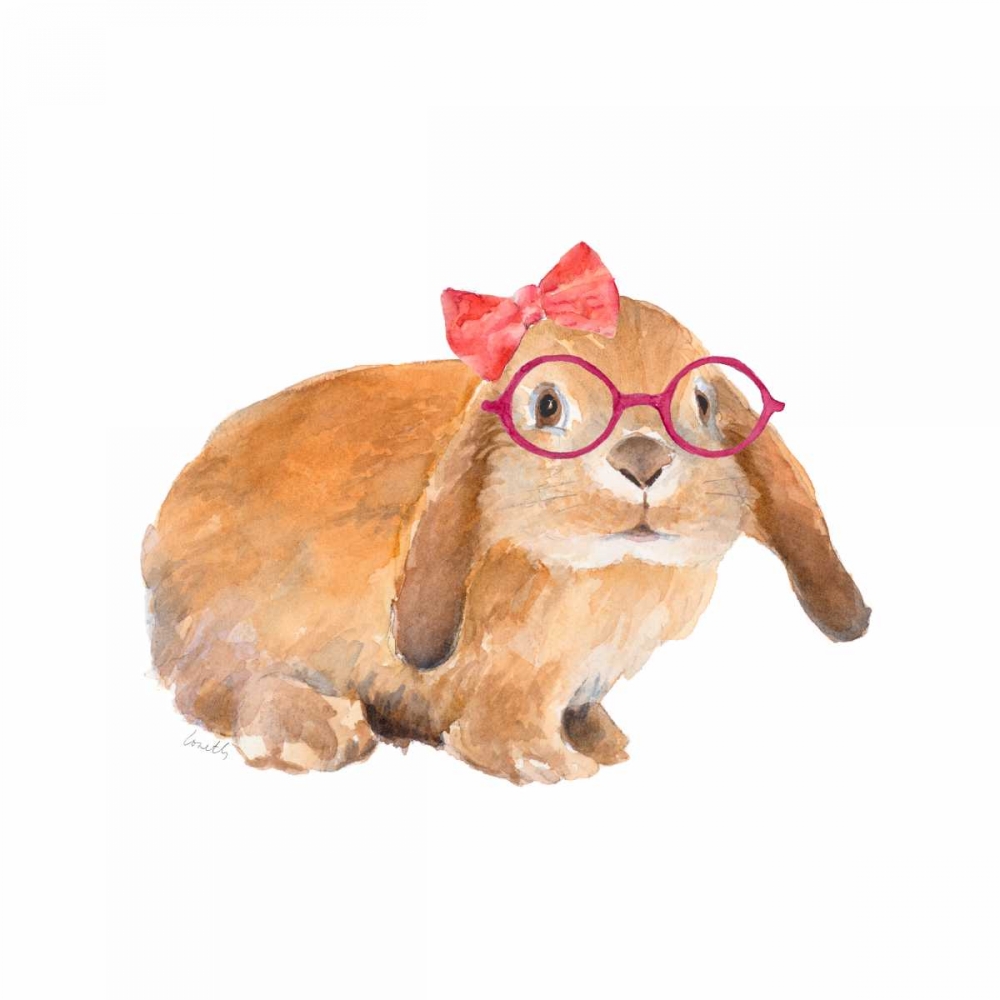Trendy Meadow Buddy V (Singe Bow) art print by Lanie Loreth for $57.95 CAD