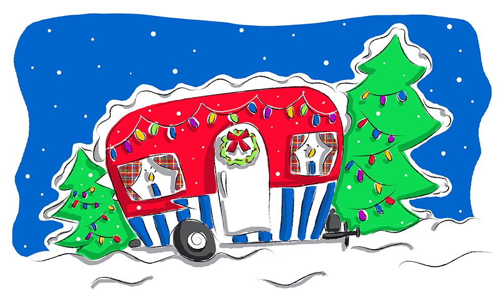 Holiday Camper art print by Deidre Mosher for $57.95 CAD