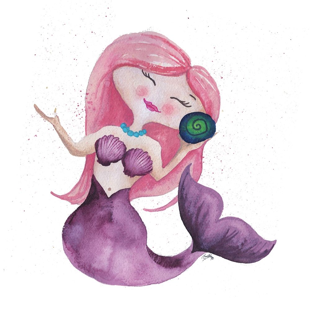 Sweet Mermaid art print by Elizabeth Medley for $57.95 CAD