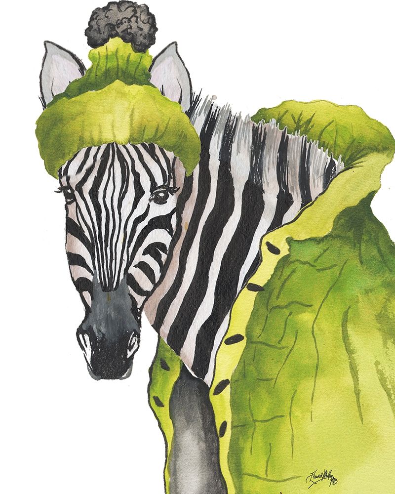 Zebra Fashion art print by Elizabeth Medley for $57.95 CAD