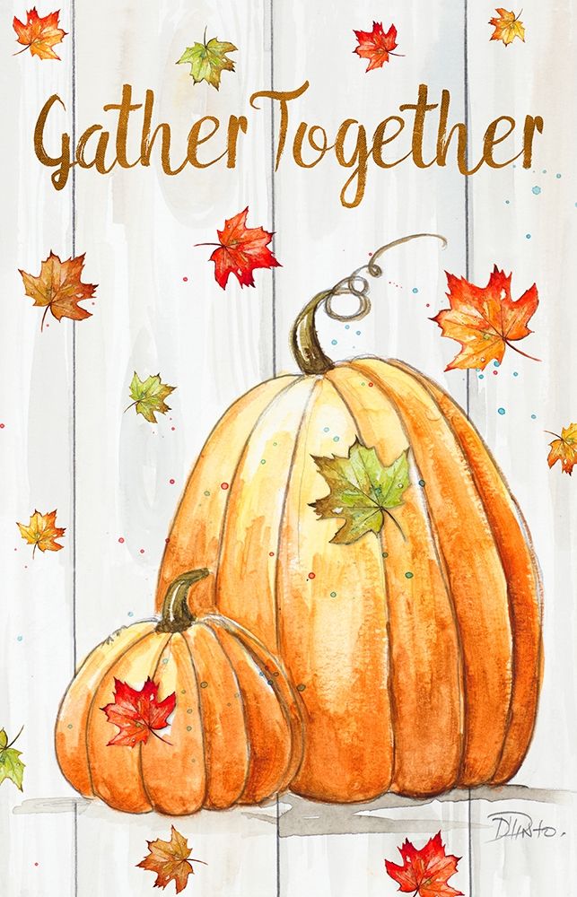 Gather Together Pumpkin art print by Patricia Pinto for $57.95 CAD