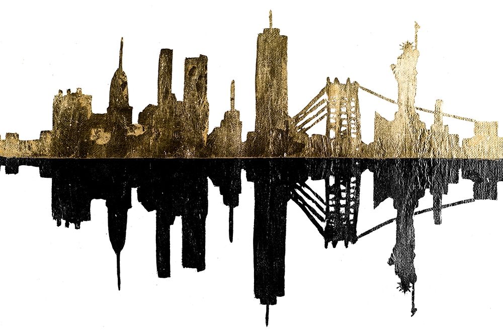 Contemporary NY Gold art print by Patricia Pinto for $57.95 CAD
