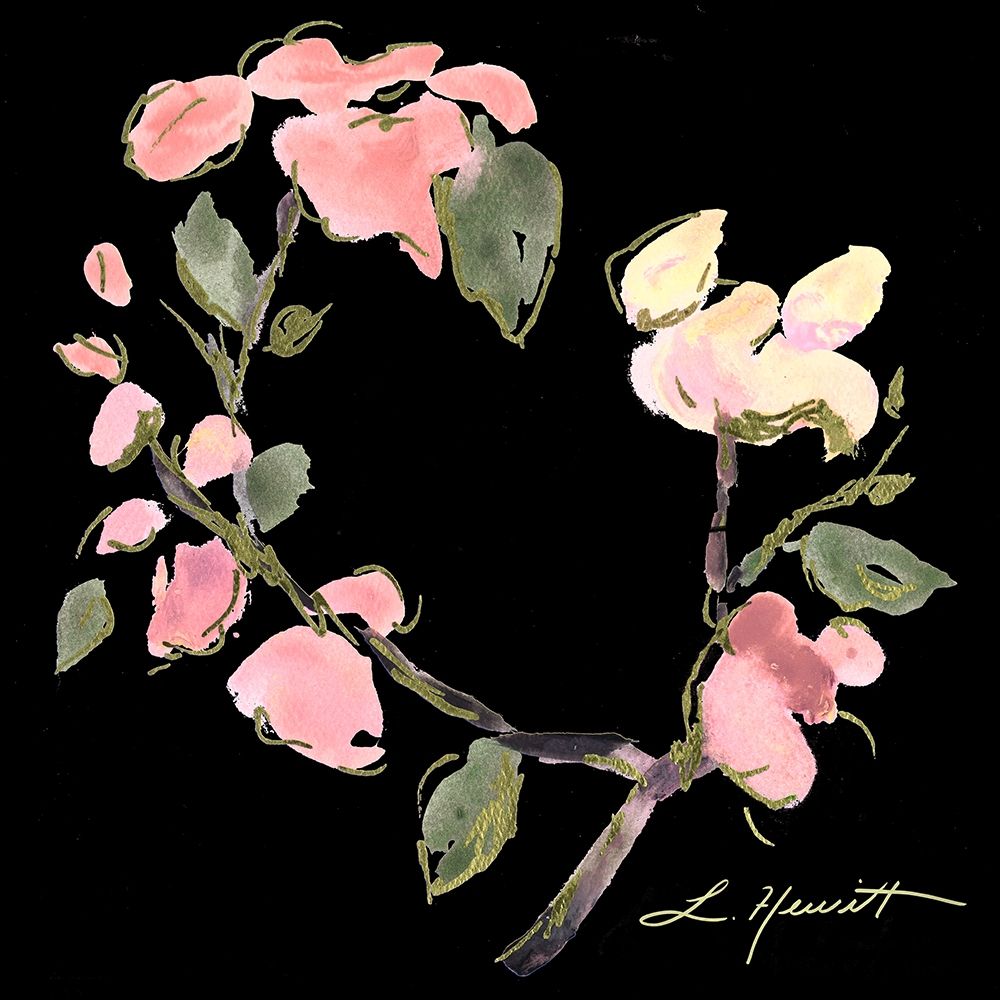 Dark Evening Floral I art print by L. Hewitt for $57.95 CAD