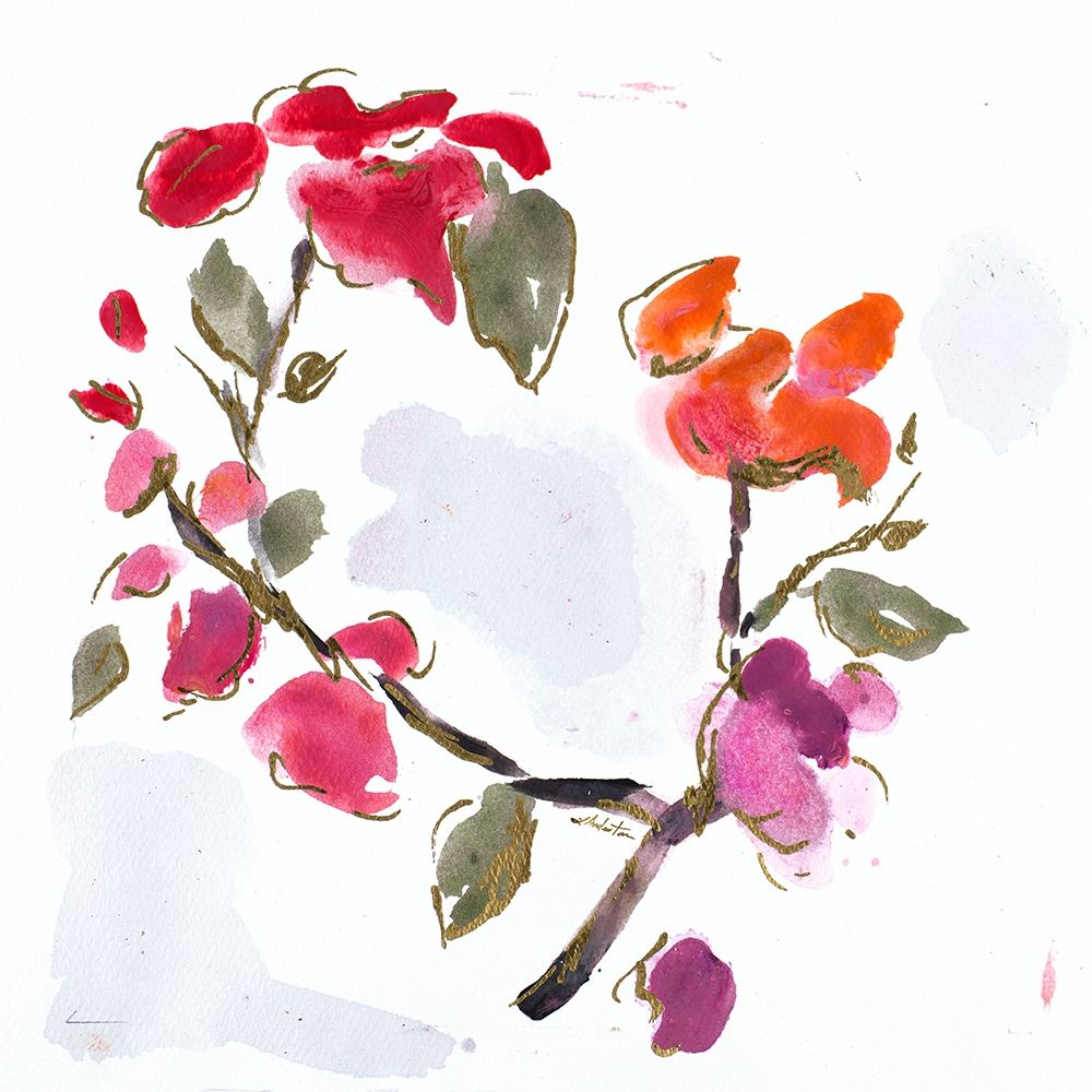 Spring Floral I art print by L. Hewitt for $57.95 CAD