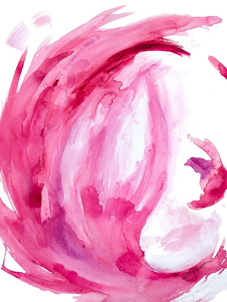 Pink Swirl II art print by L. Hewitt for $57.95 CAD