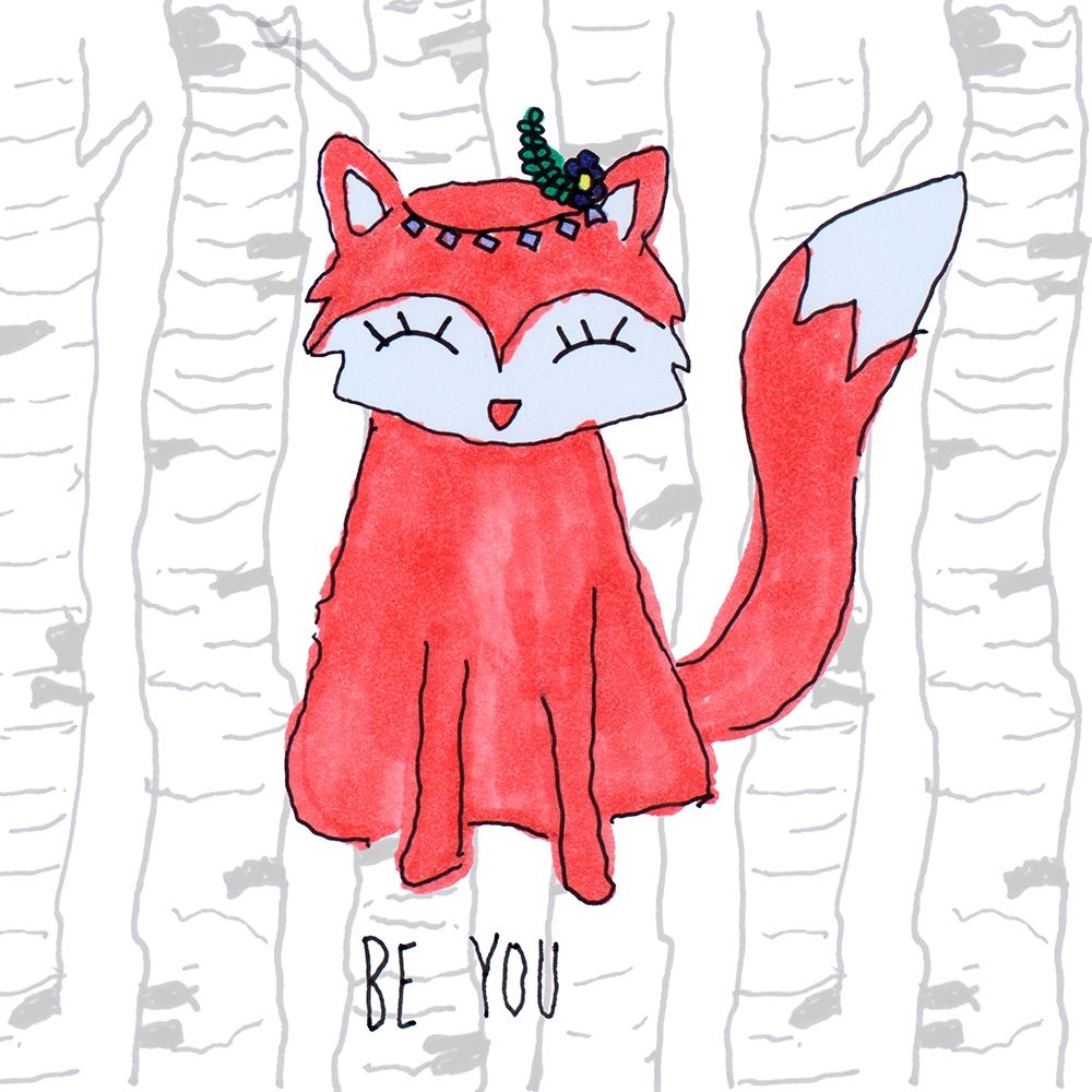 Be You Fox art print by Melanie Torres for $57.95 CAD