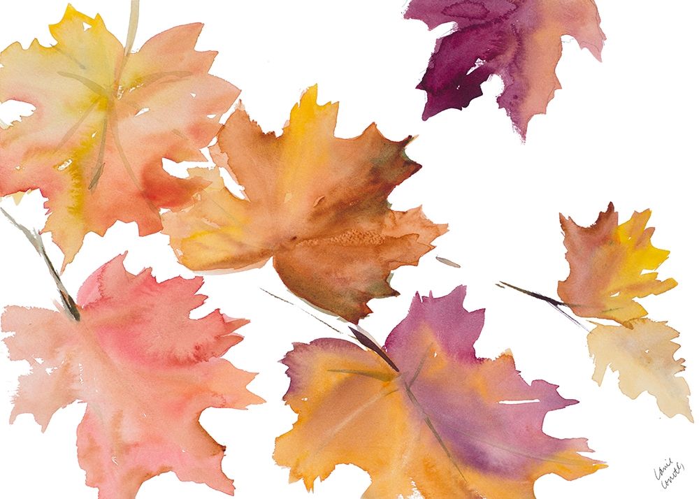 Harvest Leaves I art print by Lanie Loreth for $57.95 CAD