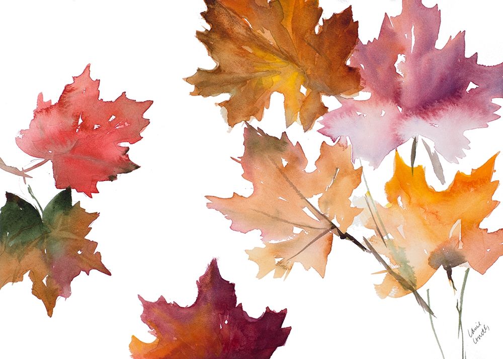 Harvest Leaves II art print by Lanie Loreth for $57.95 CAD