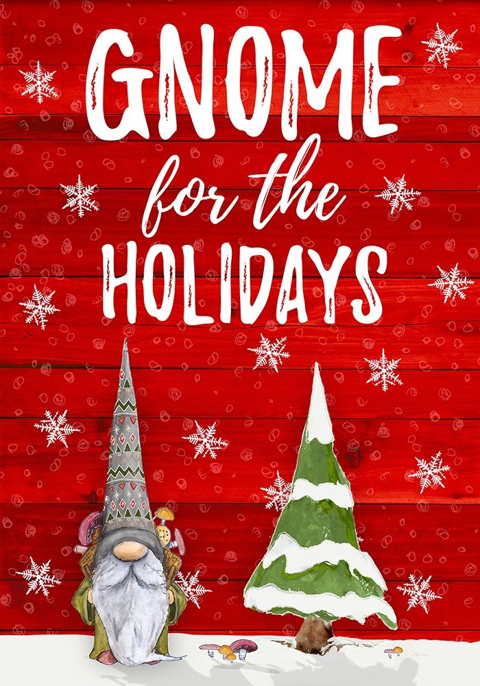 Gnome for the Holidays art print by Hugo Edwins for $57.95 CAD